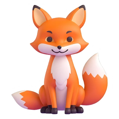 cute fox sticker