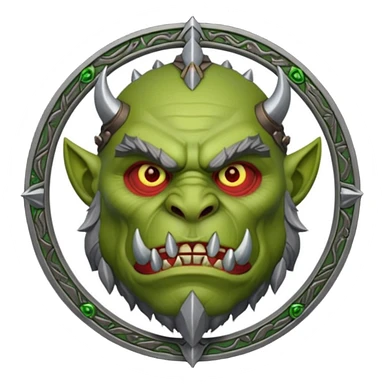 warcraft orc faction emblem sticker