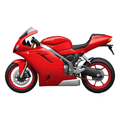 red sportsbike sticker