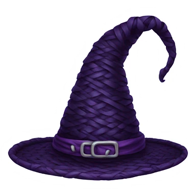 Woven witch hat sticker