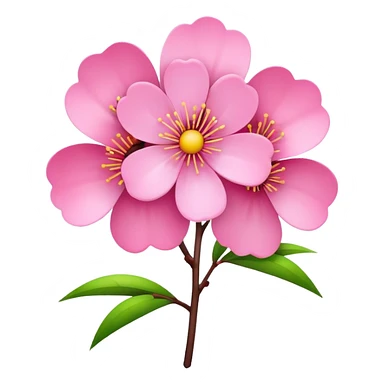 pink blossom sticker