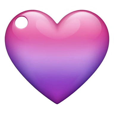 Ombre heart sticker