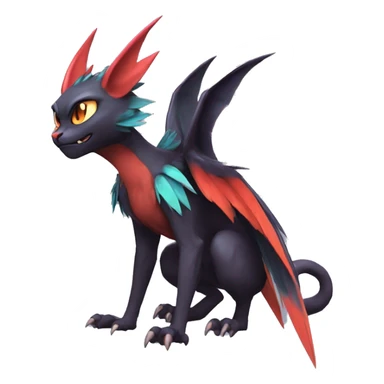  Kawaii Edgy Cool Beautiful Noivern-Nargacuga-Litten full body sticker