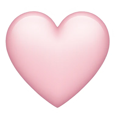 light pink heart  sticker