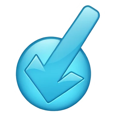 Blue tick imoji sticker