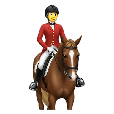 rider doing dressage sticker