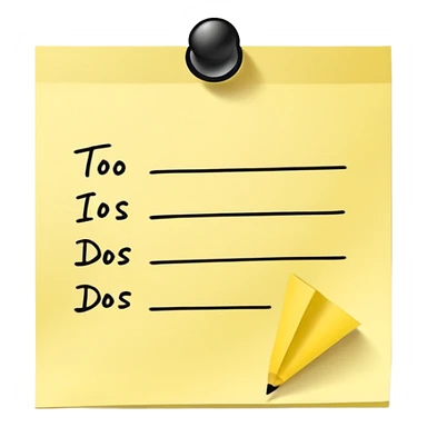 list of to dos sticker