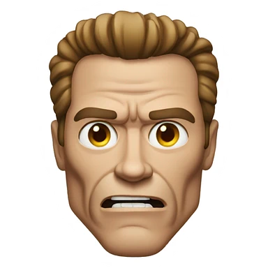 Arnold Terminator face  sticker