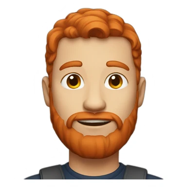 a redhair guy sticker