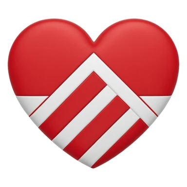 Adidas stripes heart sticker