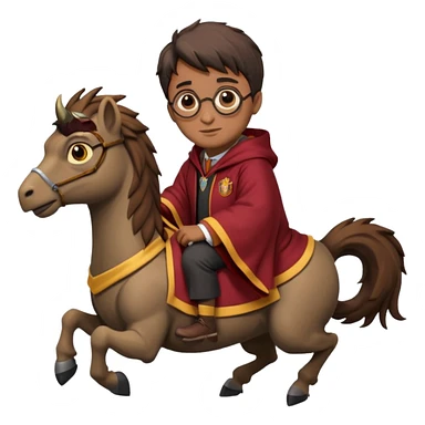 harry potter riding buckbeak sticker