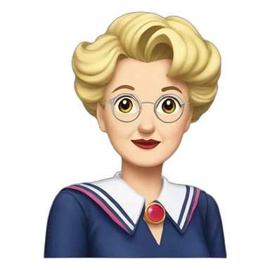 Jessica fletcher sailor moon sticker