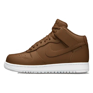 Brown Nike sticker