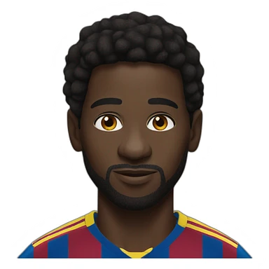 Realistic-black-skin-Messi sticker