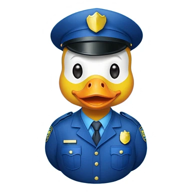 Police duck sticker