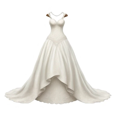 Hyper Realistic ornate 
Minimalistic Wedding dress displays sticker