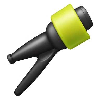 a plastic curler for hair on desk sticker