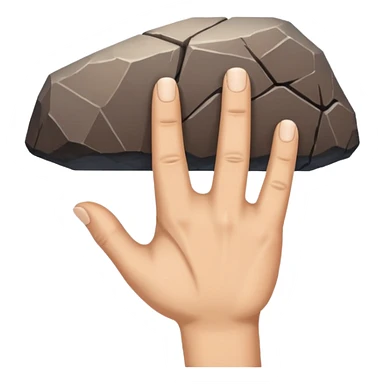 Rock on hand sign upside down sticker