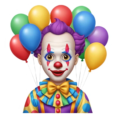 Street Balloon Seller clown  sticker