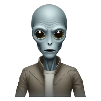 grey alien roger smith sticker