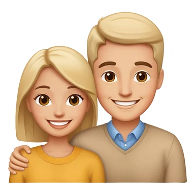 sweet selfie moment together without watch sticker