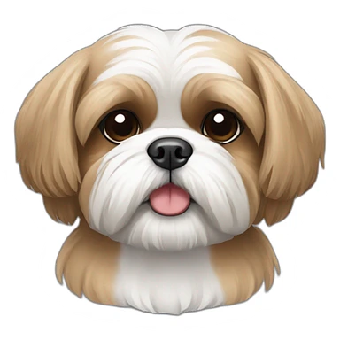 Tan shih tzu  sticker