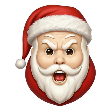 scream mask santa sticker