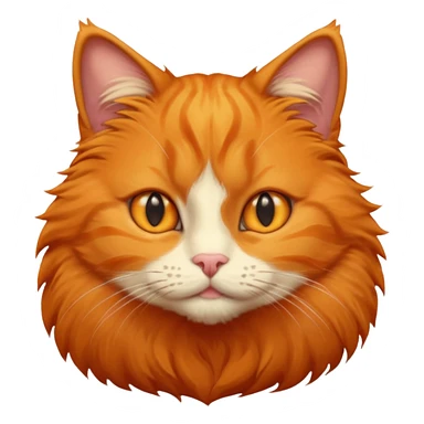 orange cat with no right eye  sticker