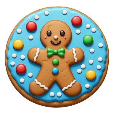 an aesthetic christmas cookie sticker