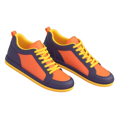 trampoline shoes, playful, fun, energetic, simple background sticker