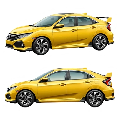 honda civic yellow sticker