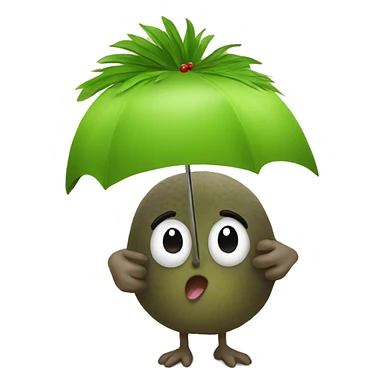 summer kiwi Christmas  sticker