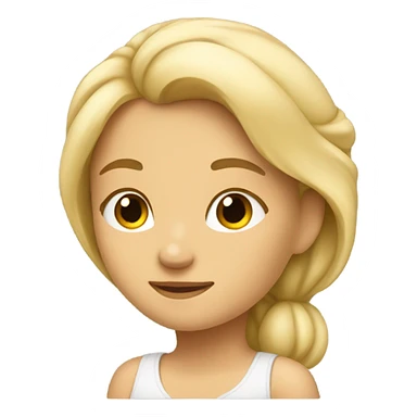 A blonde girl is relaxing  sticker