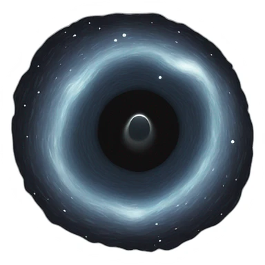 A black hole sticker