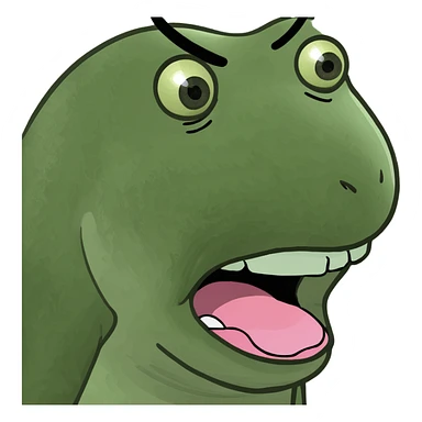 Saca la lengua y voltea los ojos  sticker