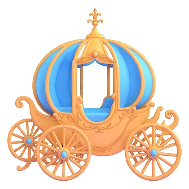 Cinderella's carriage sticker