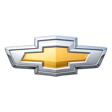 White Chevrolet logo sticker