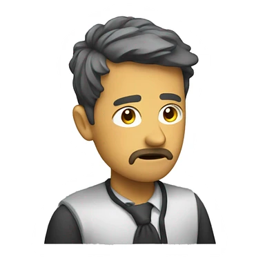 Tired by manager's lecture  sticker