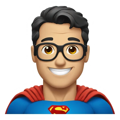 Superman Happy face sticker