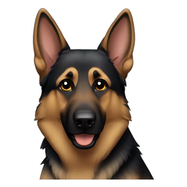 mostly darkGerman Shepherd sticker