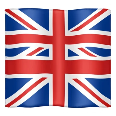 Flag of British Empire with no diagonal red lines sticker