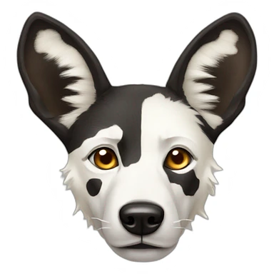 Albino wild African dog  sticker