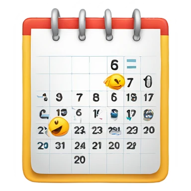 a sales calendar sticker