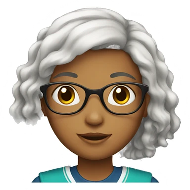 Girl of school  sticker