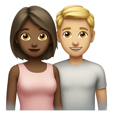 Two girls and a guy sticker