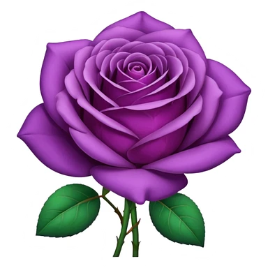 Purple rose sticker
