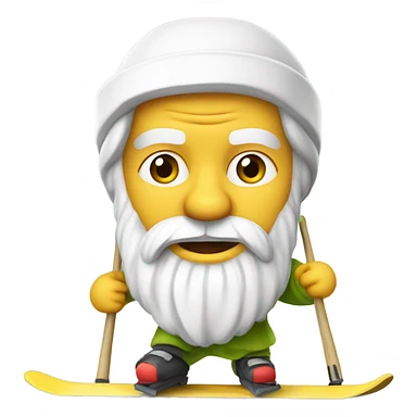 socrates skiing sticker