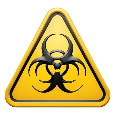 Biohazard sticker