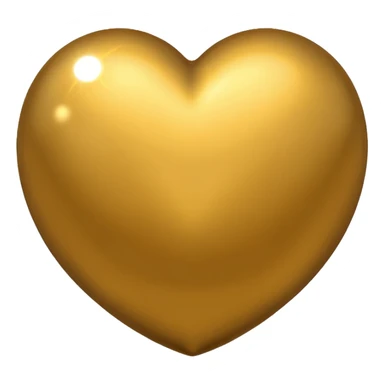 golden heart shaped ball sticker