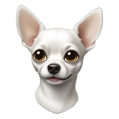 Chihuahua black and white sticker